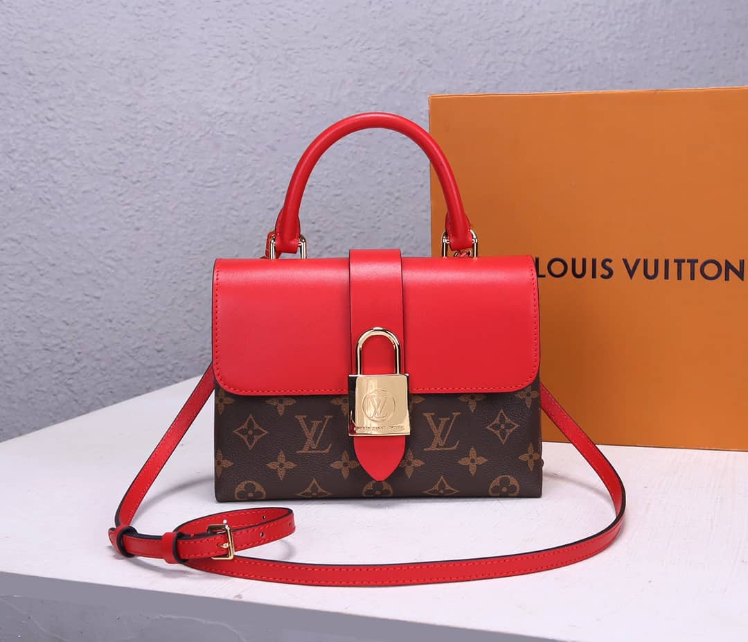 Louis Vuitton Locky BB 2way Replica Shoulder Bag Red M44141