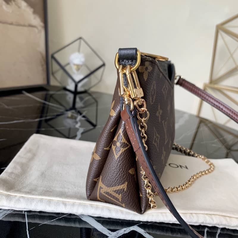 Louis Vuitton Pallas Replica Clutch Monogram 2way Black M41638