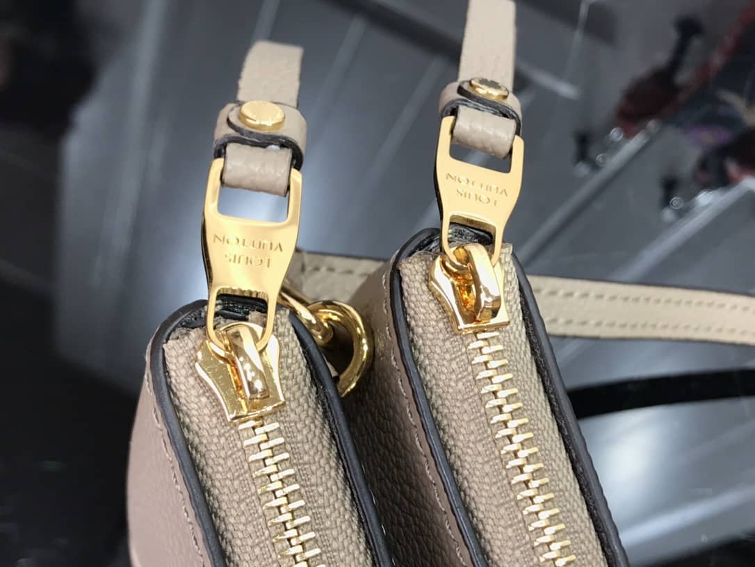Louis Vuitton Double Zip Monogram Empreinte Leather Replica Pochette M80084