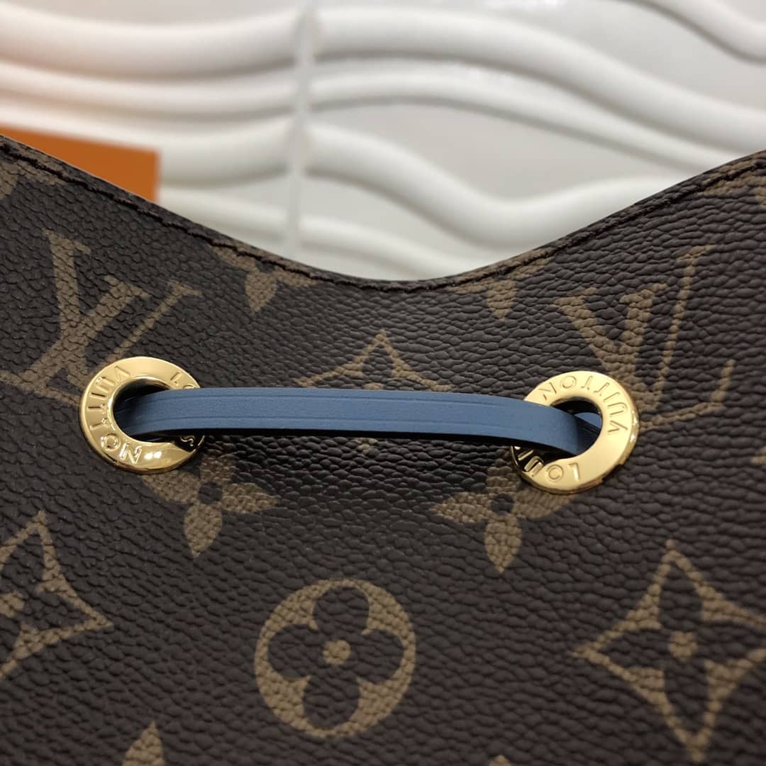 Louis Vuitton Noe Monogram Canvas Replica Bucket Bag Blue