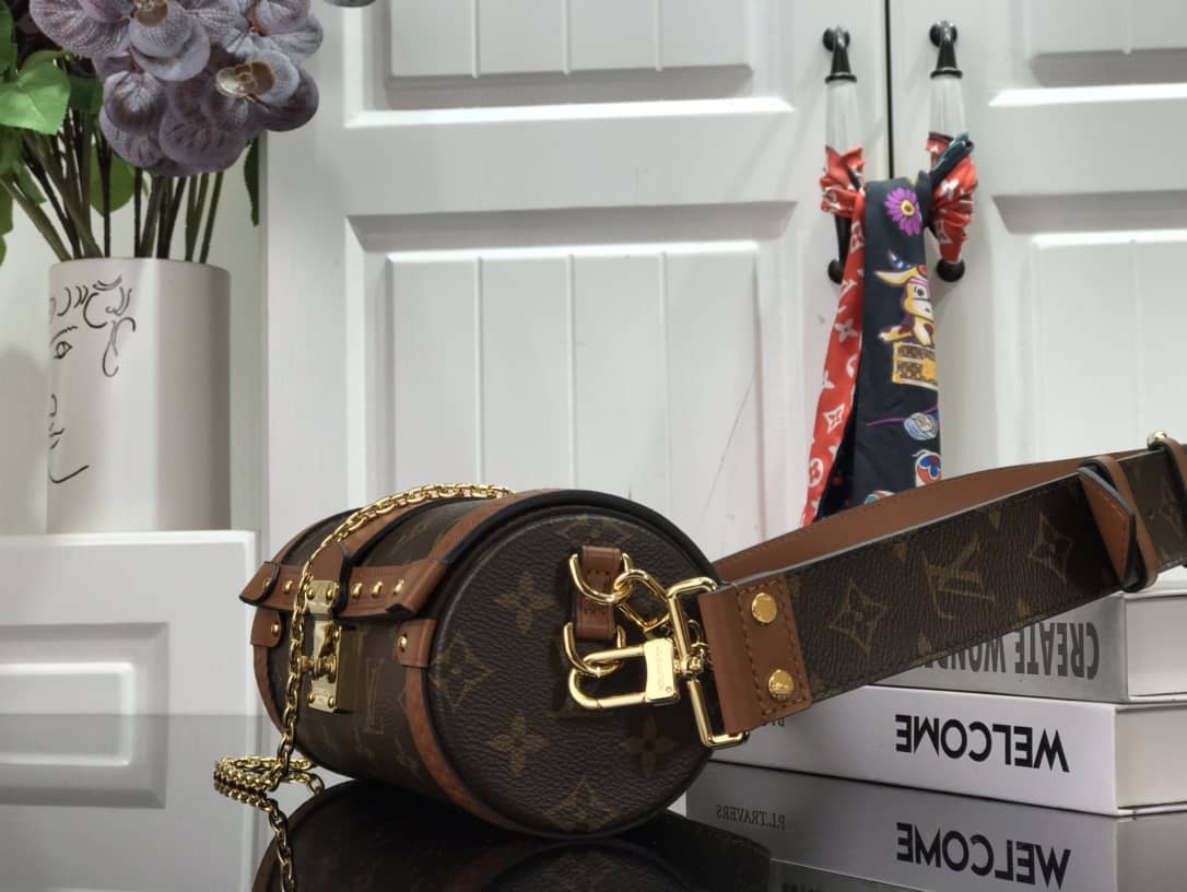 Louis Vuitton Papillon Trunk Monogram Chain Replica Crossbody Bag M57836