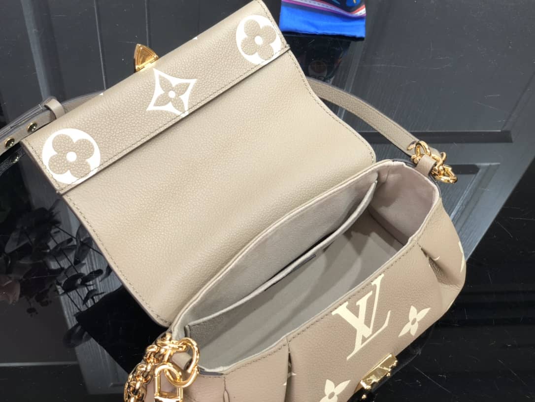 Louis Vuitton Favorite Monogram Empreinte Leather Replica Shoulder Bag Gray M45813