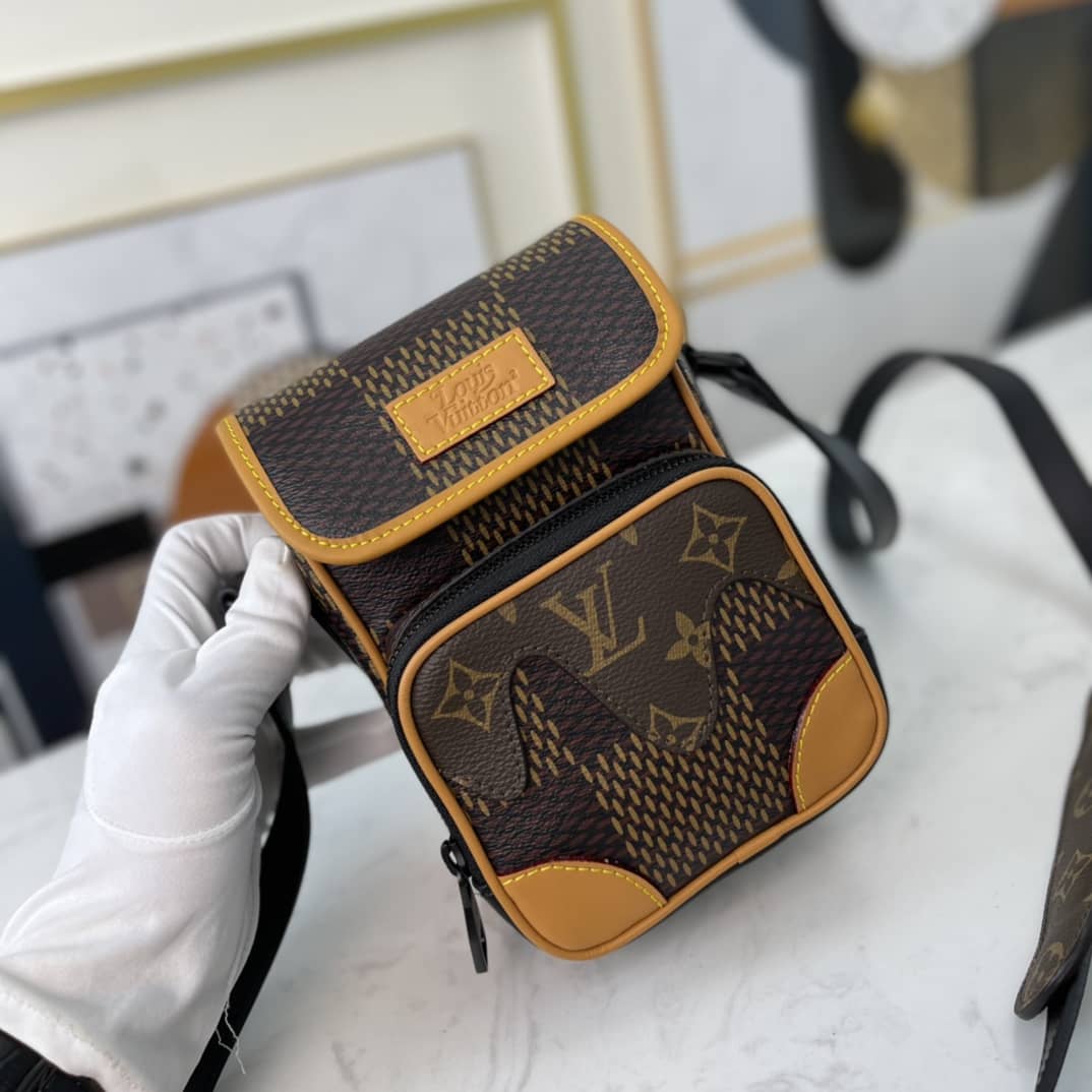 Louis Vuitton x Nigo Collab Damier Giant Crossbody Bag Replica N40357