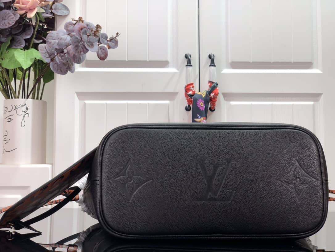 Louis Vuitton Neverfull Dupe MM Monogram Empreinte Medium Bag Replica Black M45856