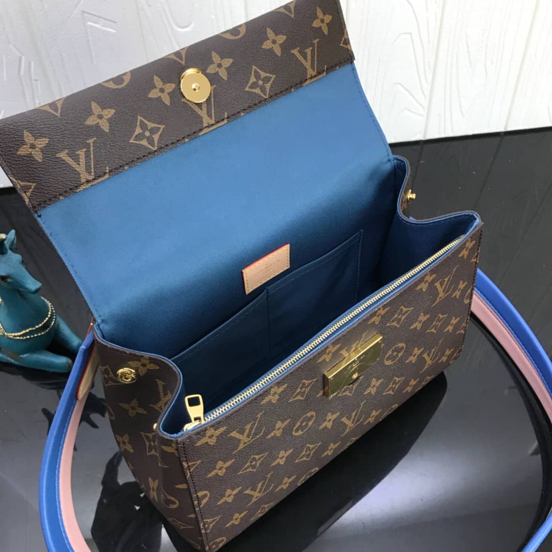 Louis Vuitton Cluny Bb Monogram Canvas Shoulder Bag Replica Blue M42738