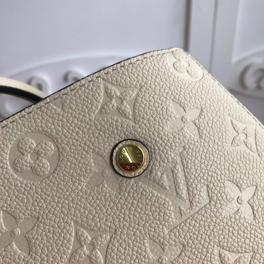 Louis Vuitton Monogram Montaigne MM Shoulder Bag Replica White M41048