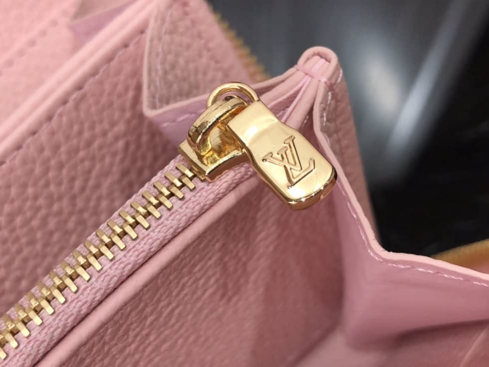 Louis Vuitton Wallet Dupe Zippy Monogram Empreinte Leather Pink M81141