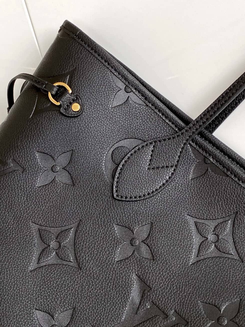 Louis Vuitton Monogram Empreinte Neverfull MM Black M45686 Replica Tote