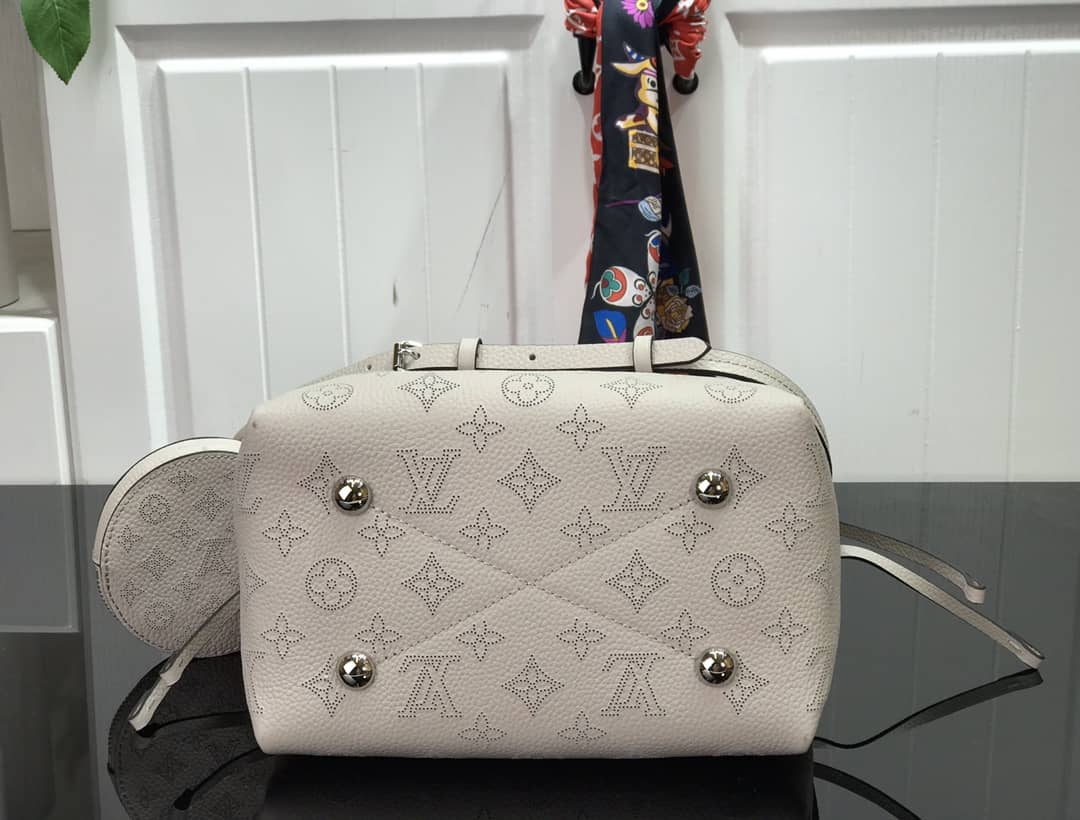 Louis Vuitton Bella Mahina Magnolia Leather Replica Bag M57068 Beige