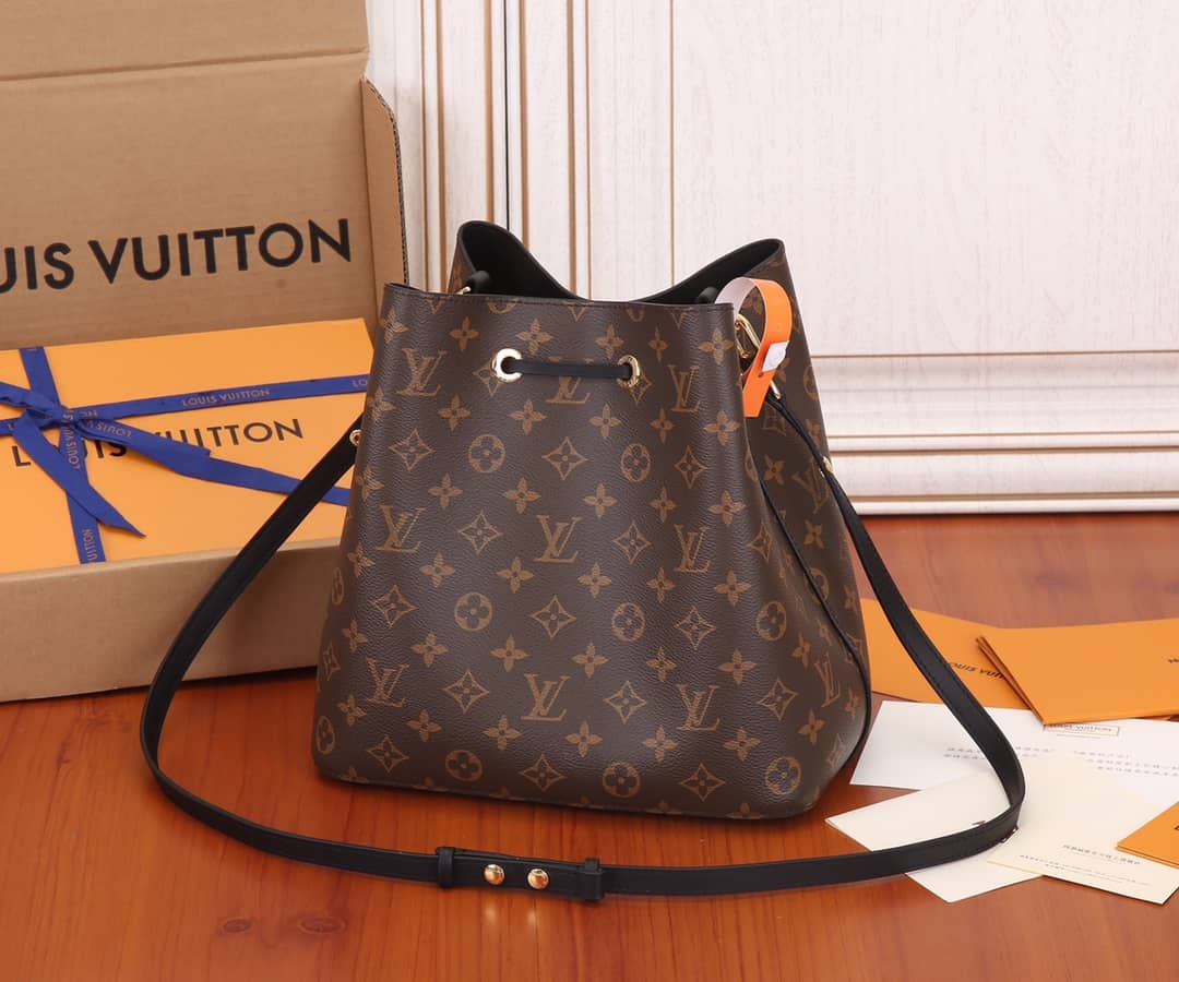 Louis Vuitton Neonoe Replica Bucket Bag Brown M44020