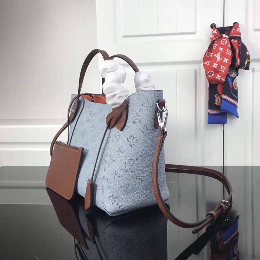 Louis Vuitton Mahina Hina PM Leather Tote Replica Blue M54353