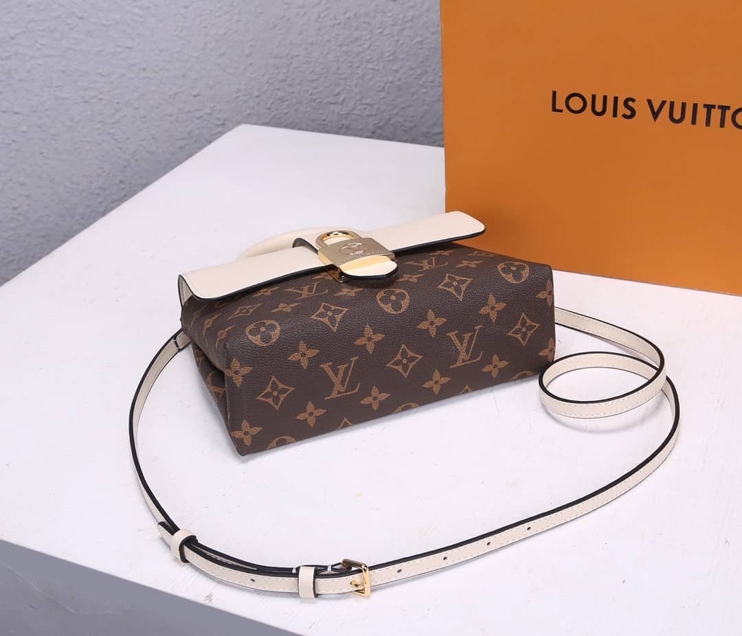 Louis Vuitton Locky BB 2way Replica Shoulder Bag White M44141