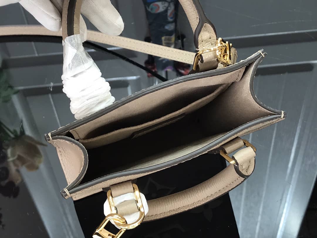 Louis Vuitton Monogram Petit Sac Plat Bag Replica Gray M80449