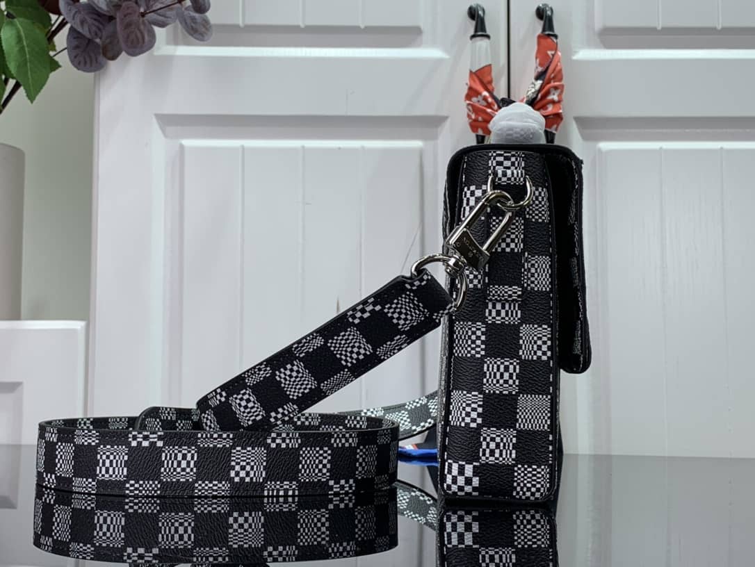 Louis Vuitton Damier Distorted Flap Soft Trunk 2Way Replica N50032