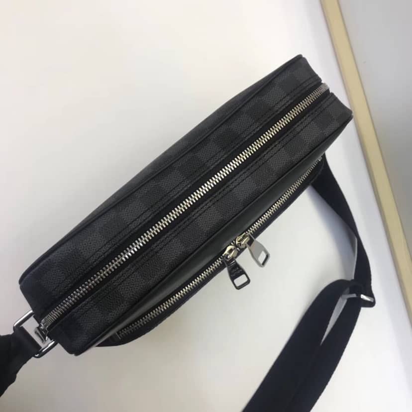 Louis Vuitton Damier Graphite Dayton Reporter PM Replica Shoulder Bag N41408