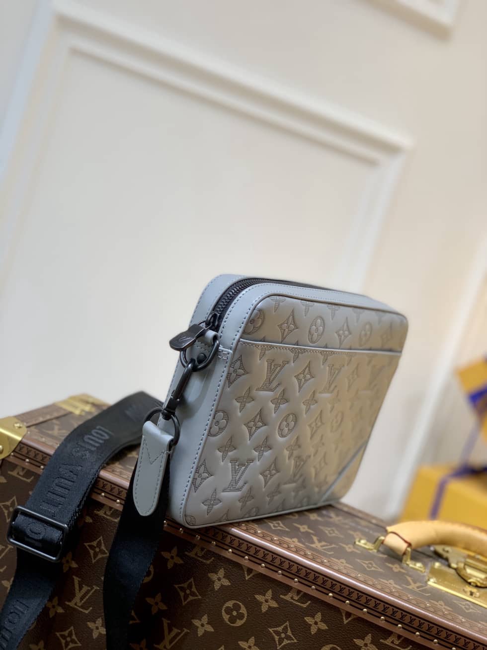 Louis Vuitton Alpha Monogram Satellite Silver M44169 Replica Messenger Bag