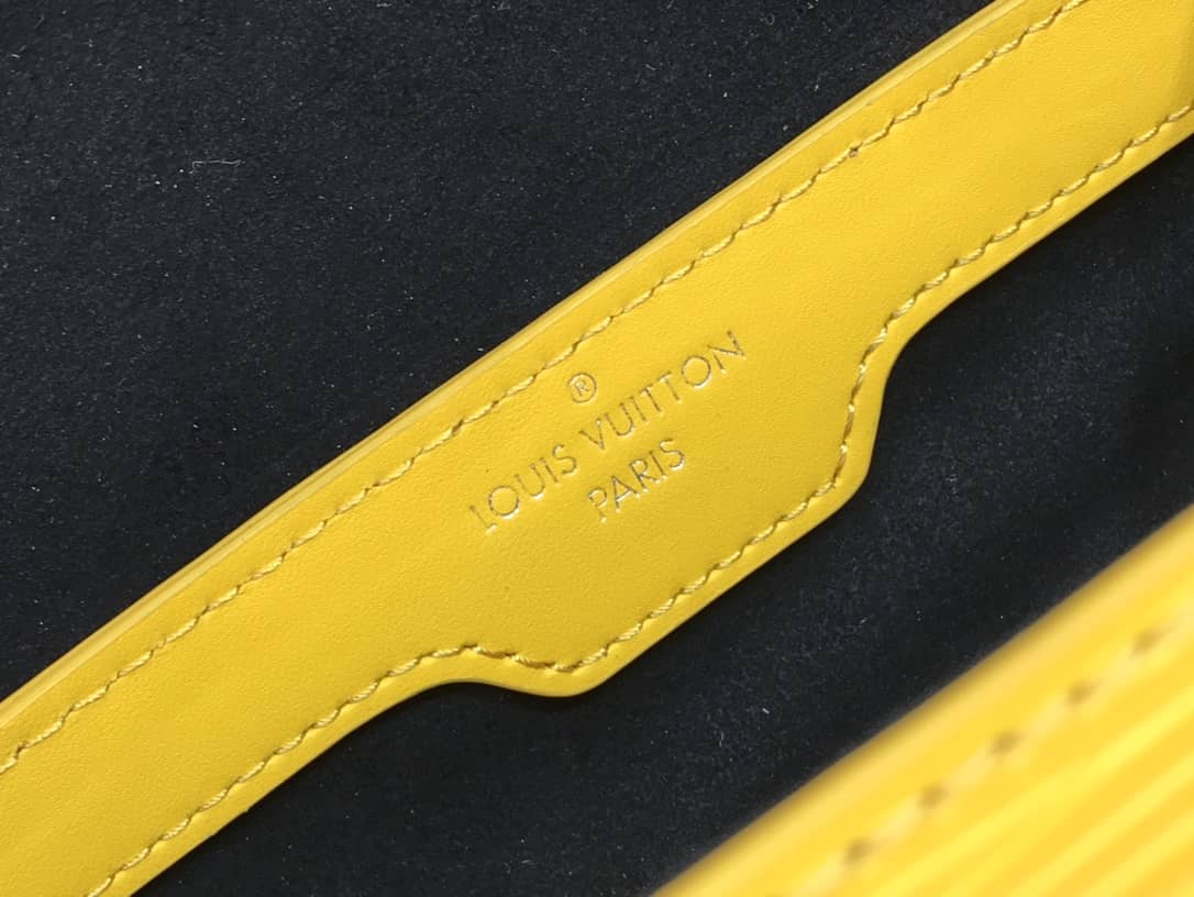 Louis Vuitton Papillon Trunk Monogram Chain Replica Crossbody Bag Yellow M57835