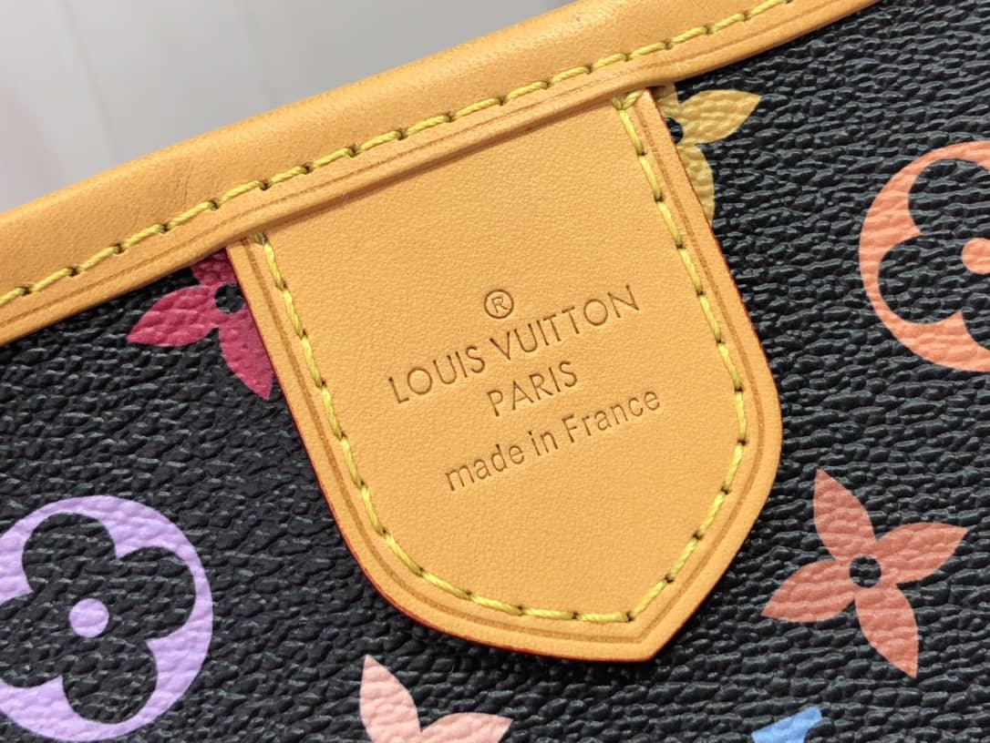 Louis Vuitton Delightful PM Monogram Multicolor Shoulder Bag Replica Black M40352