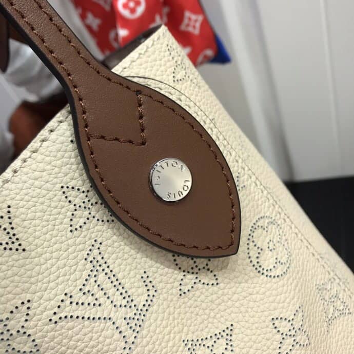 Louis Vuitton Mahina Hina PM Leather Tote Replica Beige M54353
