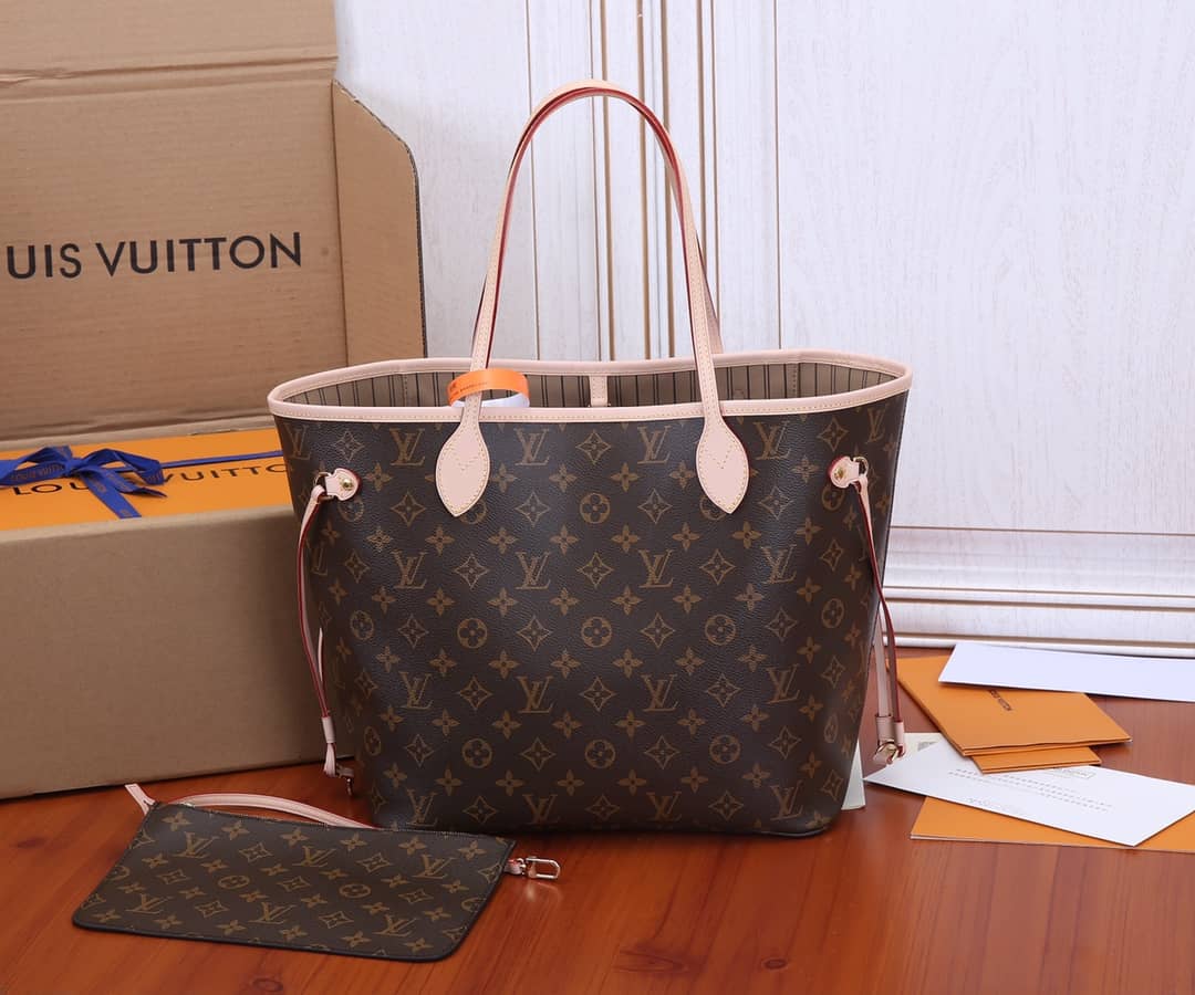 Louis Vuitton Monogram Neverfull MM Bag Replica Pink M40995