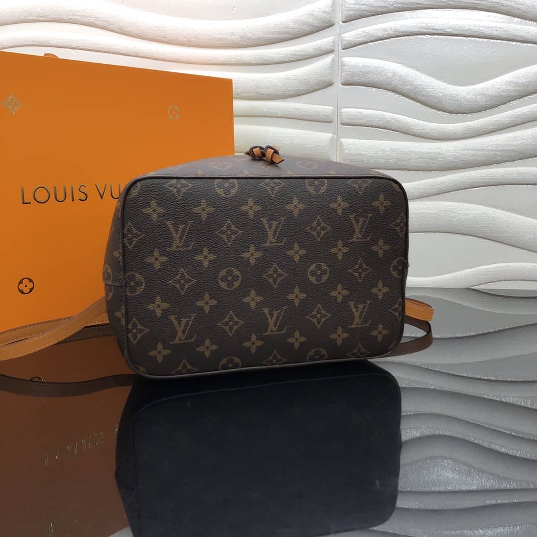 Louis Vuitton Neonoe Replica Bucket Bag Brown Yellow M44020