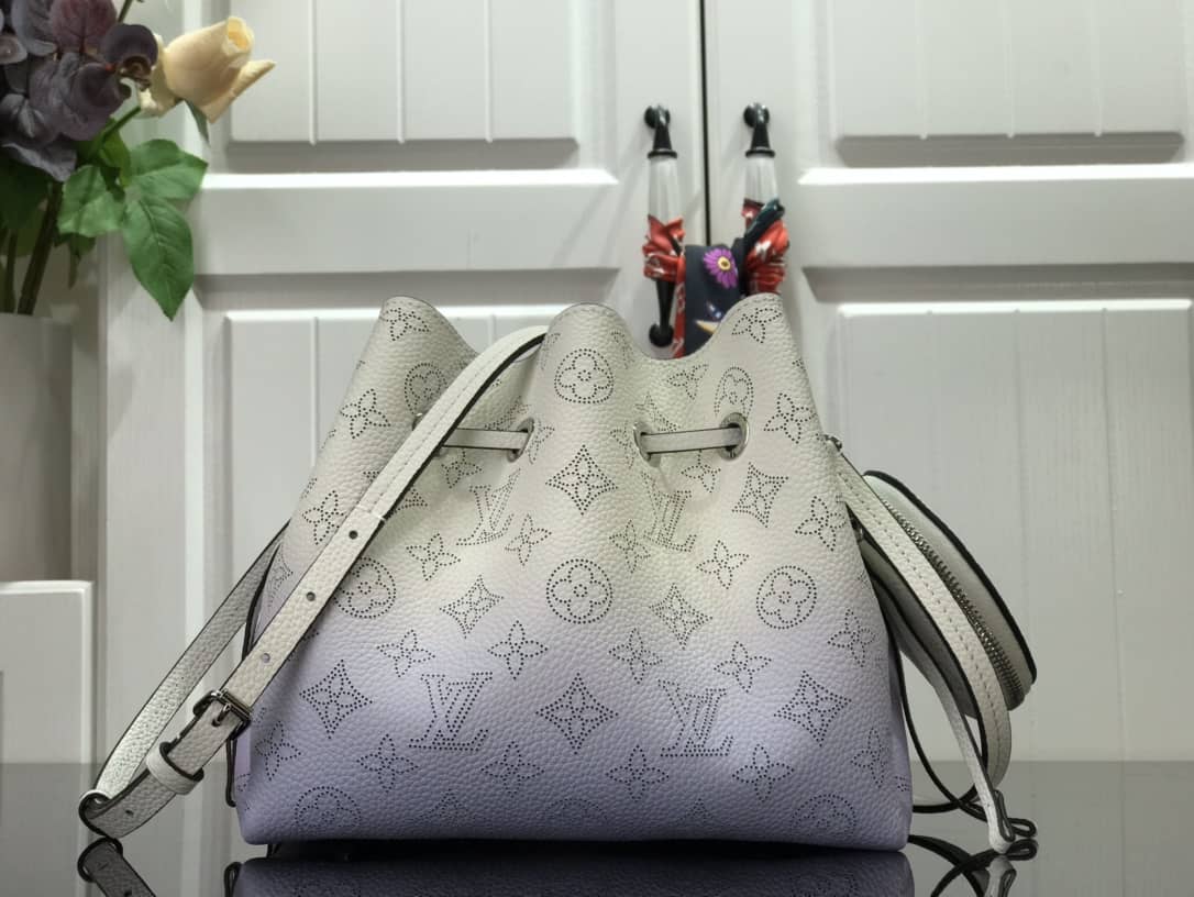 Louis Vuitton Bella Mahina Magnolia Leather Replica Bag Blue M57068