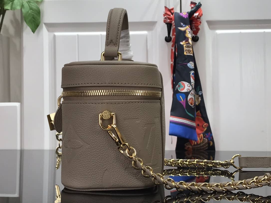 Louis Vuitton Monogram Empreinte Vanity PM Tourterelle Replica Shoulder Bag M45608