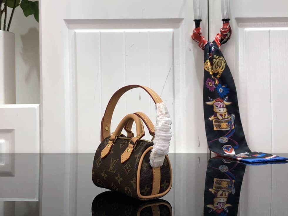 LV Bag Charm Dupe Nano Speedy Monogram  M00544