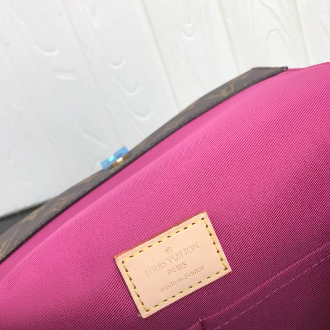 Louis Vuitton Cluny BB Monogram Canvas Shoulder Bag Replica Pink M42738