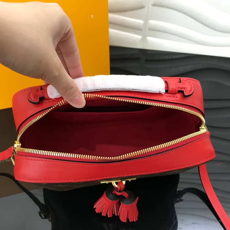 Louis Vuitton Saintonge Monogram Canvas Replica Shoulder Bag Red M43557