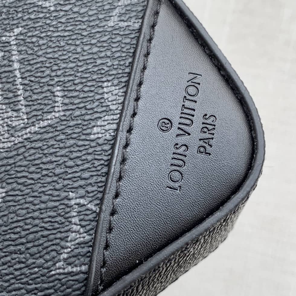 Louis Vuitton x Nigo Trio Monogram Stripes Black M45965 Replica Messenger Bag