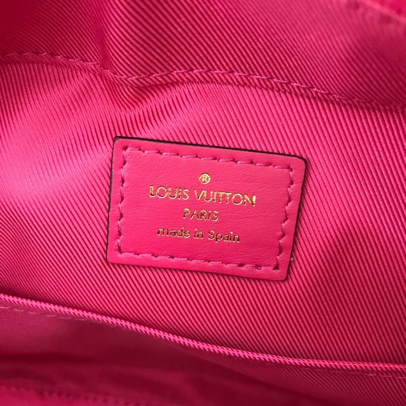 Louis Vuitton Saintonge Monogram Canvas Replica Shoulder Bag Pink Red M43557