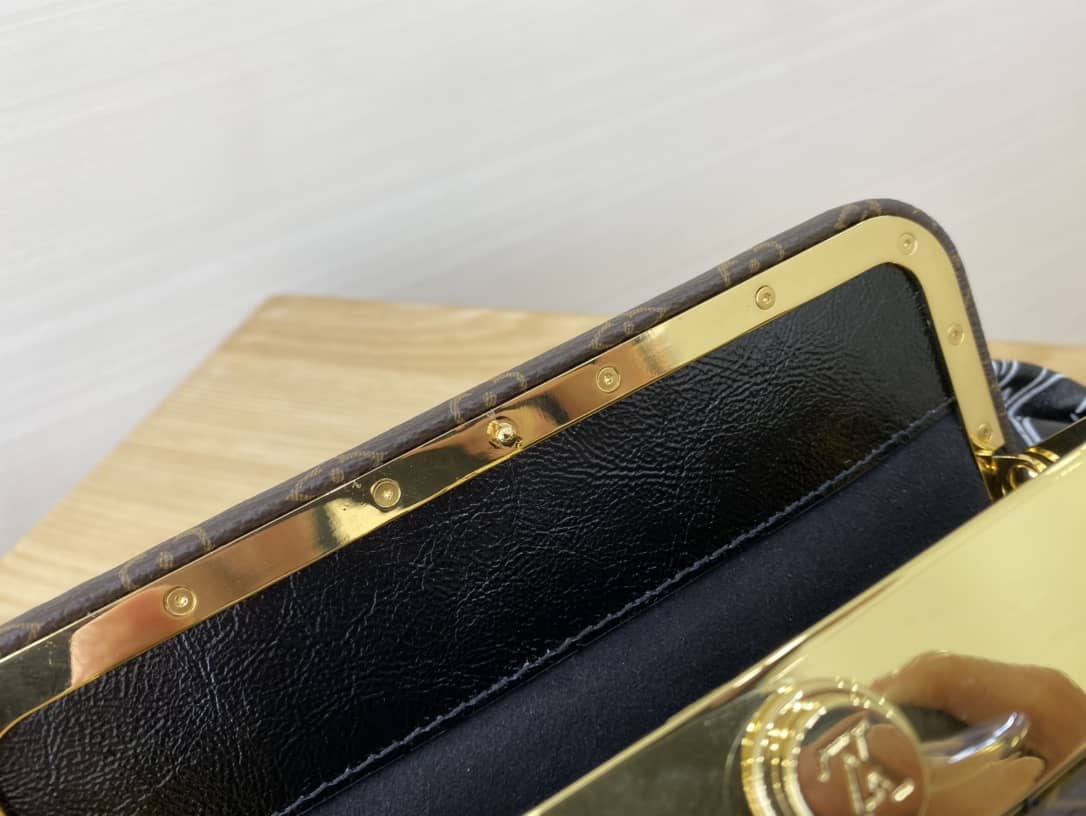 Louis Vuitton Monogram Canvas Boursicot EW Replica Bag Black M45229