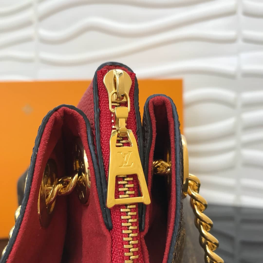 Louis Vuitton Surene BB Chain Shoulder Bag Replica Red M43775