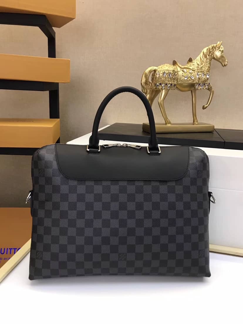 Louis Vuitton Porte-Documents Jour Damier Graphite Canvas Bag Replica N48260
