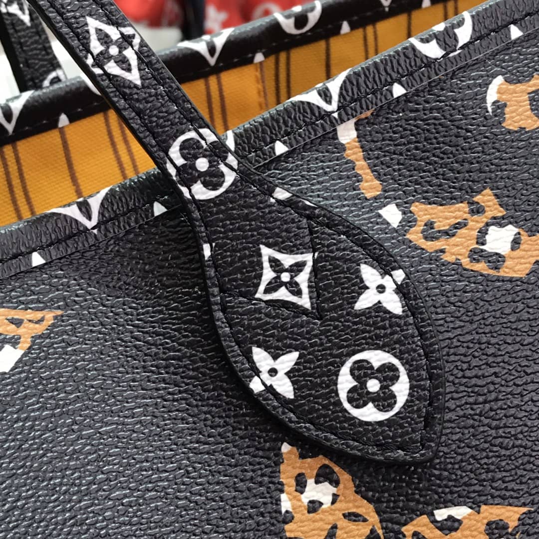 Louis Vuitton Monogram Giant Jungle Neverfull MM Bag Replica Yellow M40995