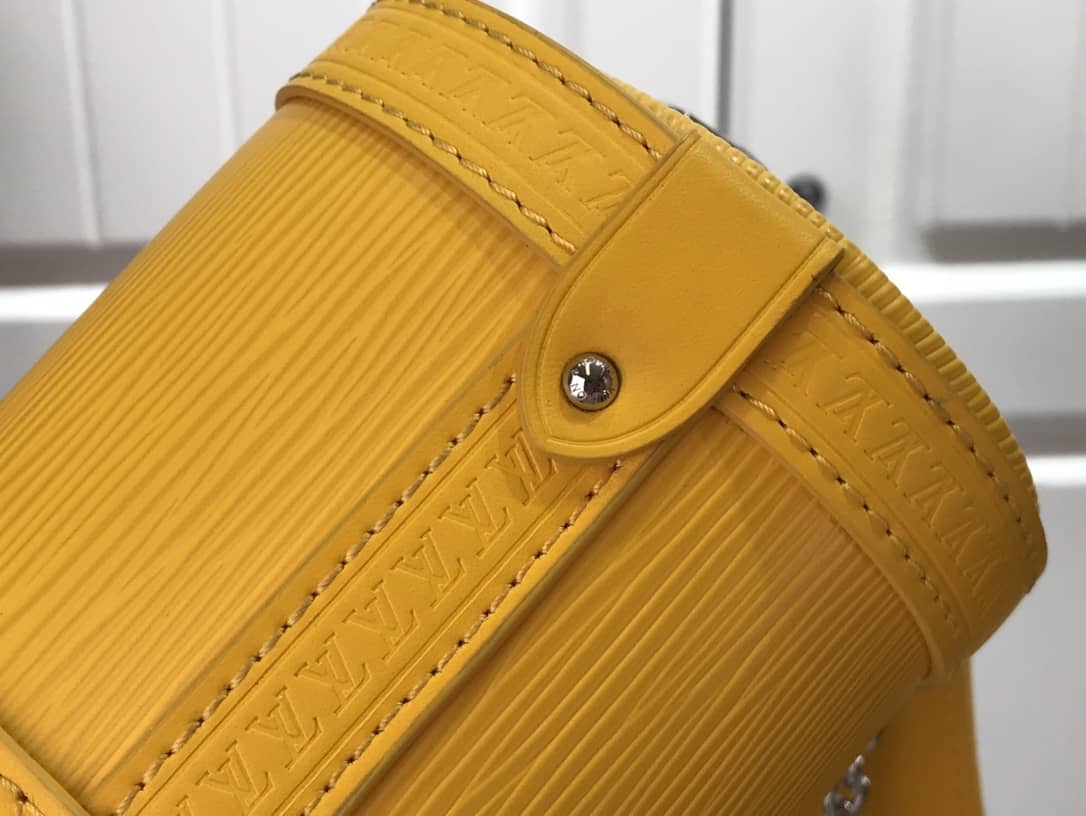 Louis Vuitton Papillon Trunk Monogram Chain Replica Crossbody Bag Yellow M57835