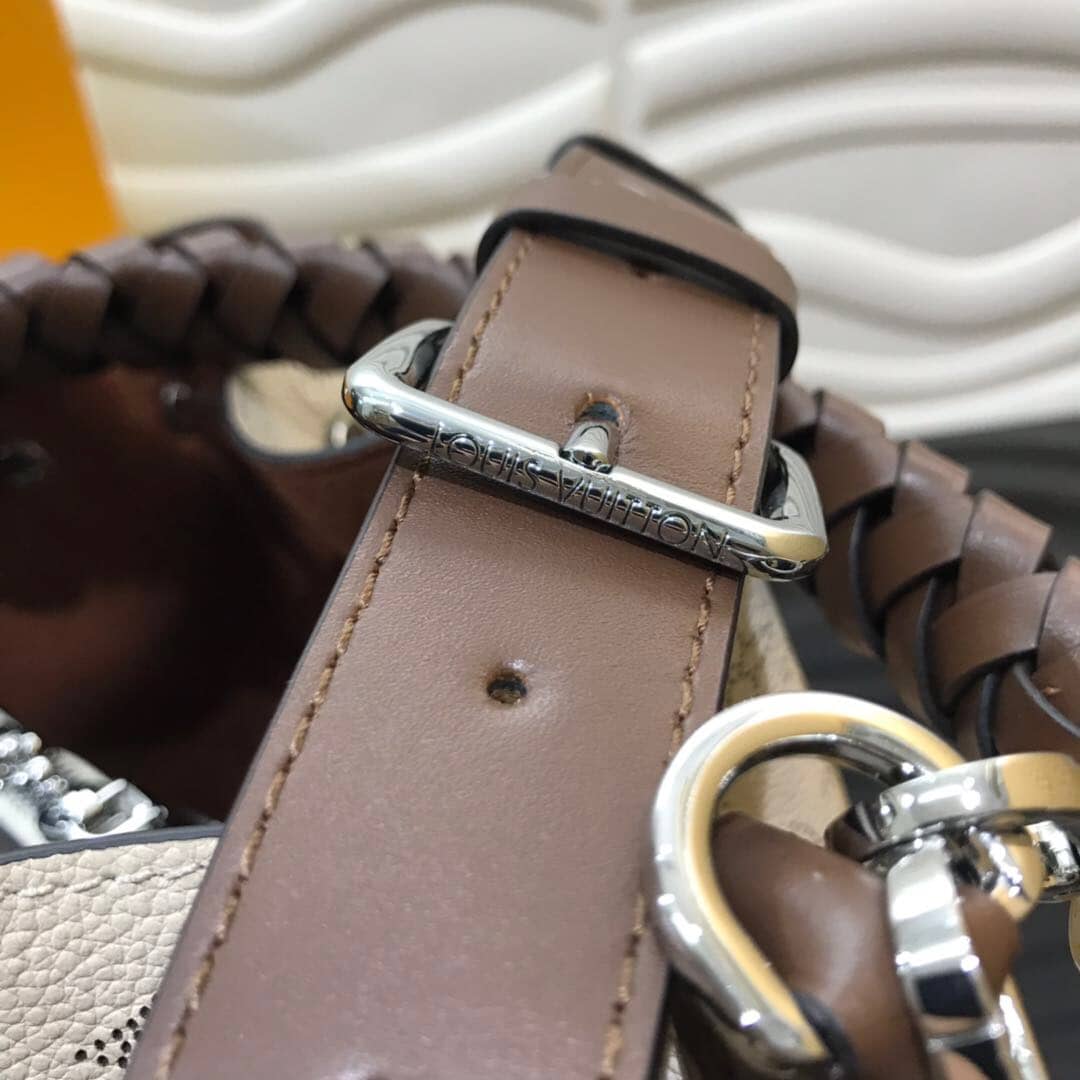 Louis Vuitton Mahina Muria Replica Handbag Beige White M55801
