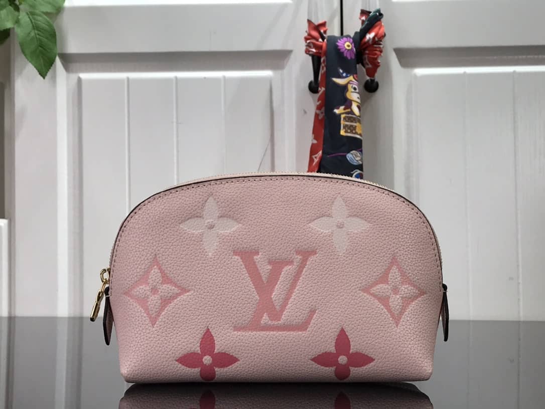 Louis Vuitton Monogram Empreinte Cosmetic Pouch Replica M80502