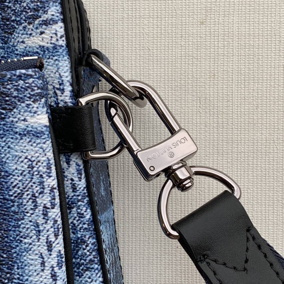 Louis Vuitton Trio Damier Salt Stone Blue N50068 Replica Messenger Bag