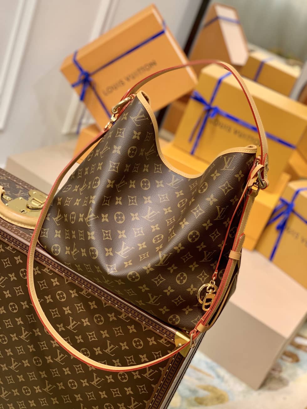 Louis Vuitton Delightful MM Monogram M50156 Replica Shoulder Bag