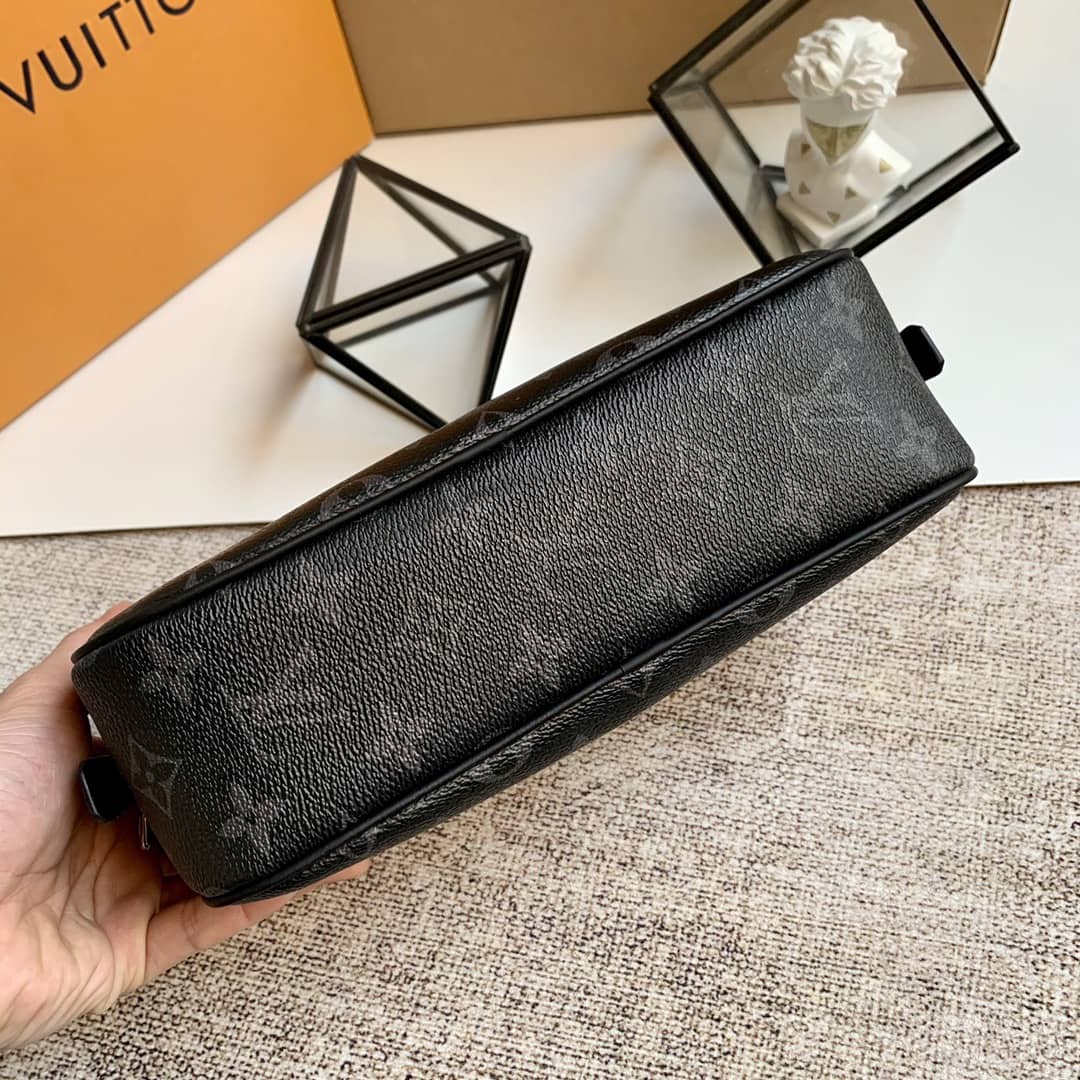 Louis Vuitton GM Monogram Eclipse Toiletry Bag Replica M43383