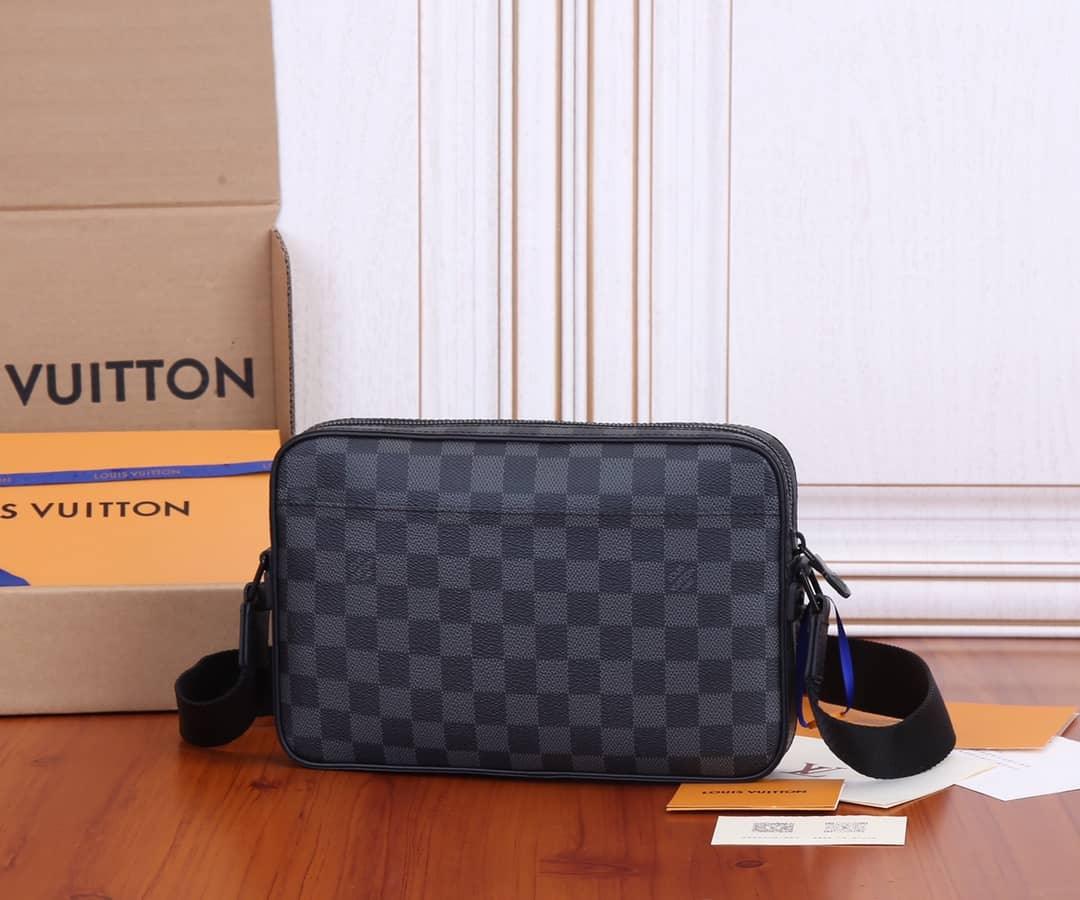 Louis Vuitton Alpha Damier Graphite Canvas Messenger Bag Replica N40364