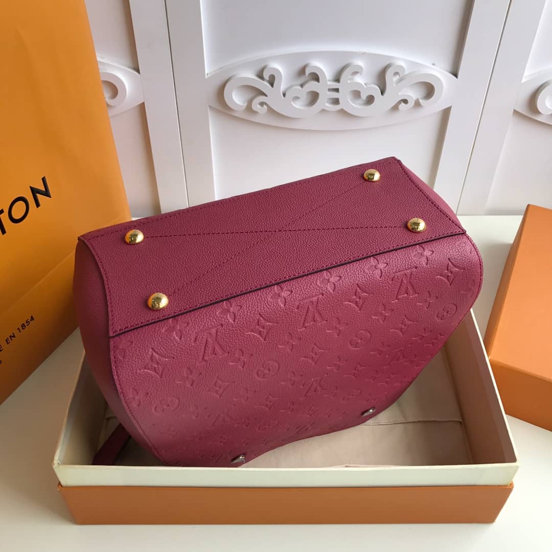 Louis Vuitton Monogram Montaigne MM Shoulder Bag Replica Red M41048