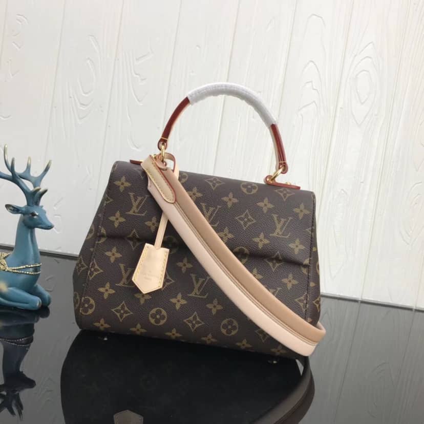 Louis Vuitton Cluny BB Monogram Canvas Shoulder Handbag Replica Purple M42738