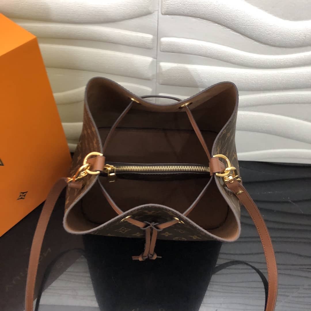 Louis Vuitton Neonoe Replica Bucket Bag Brown M44020