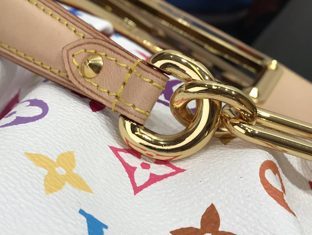 Louis Vuitton Judy MM 2way Monogram Multi-Color Bag Replica White M40255