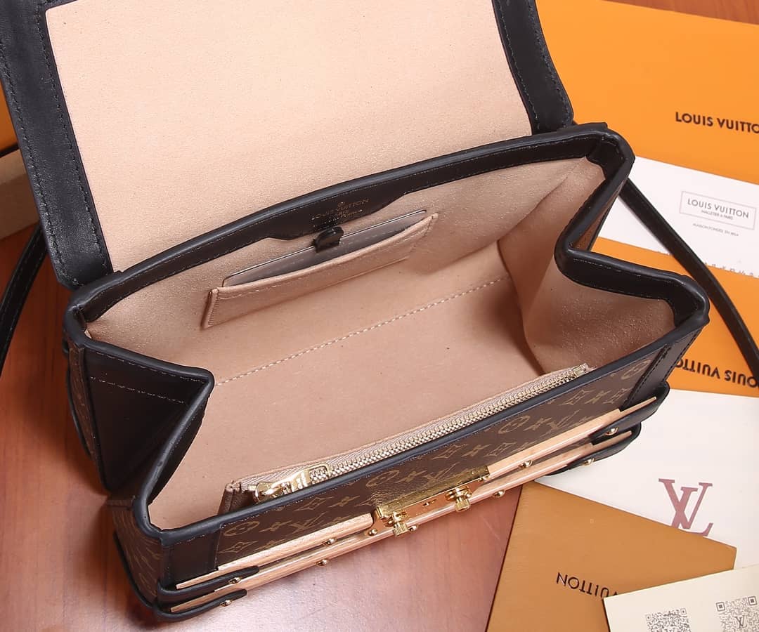 Louis Vuitton Trianon PM With Wooden Trim Monogram Canvas Replica Bag M45908
