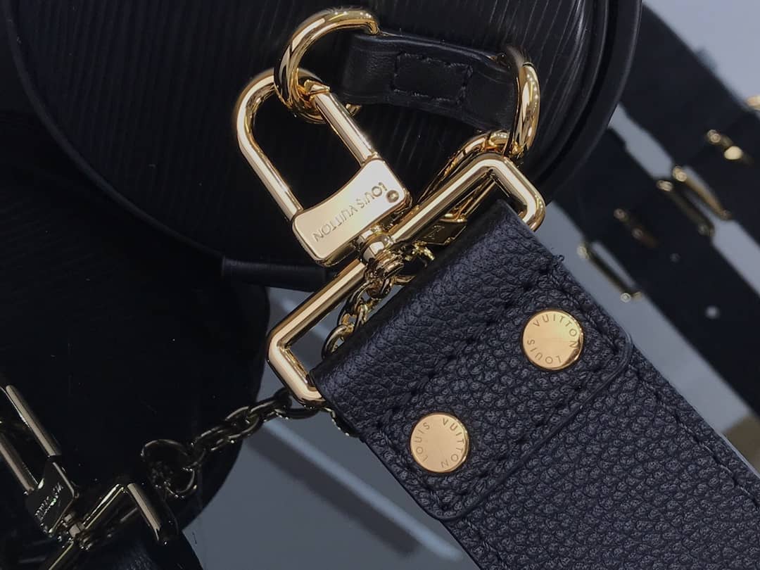 Louis Vuitton Papillon Trunk Monogram Chain Replica Crossbody Bag Black M57835