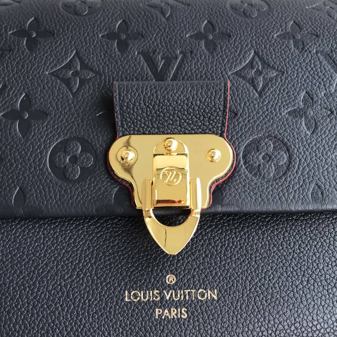 Louis Vuitton Monogram Empreinte Vavin PM Chain Replica Shoulder Bag Black M44151